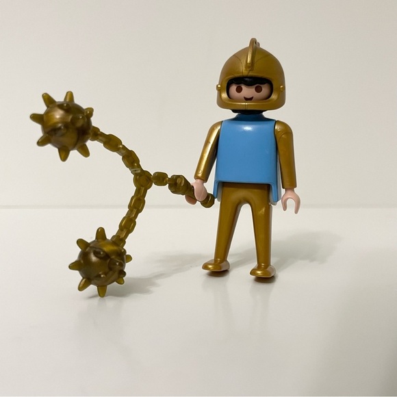 Playmobil Geobra 1974 Vintage Gold Mediaeval Armour Figure - Picture 11 of 11